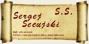 Sergej Sečujski vizit kartica